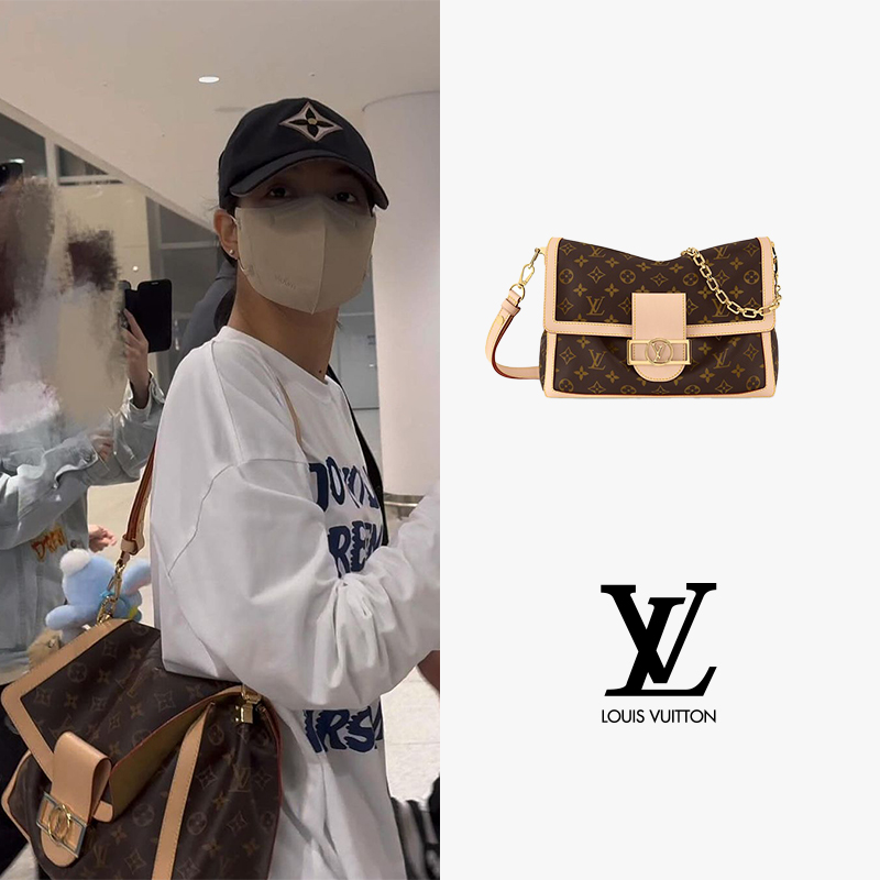 [premium] LOUIS VUITTON 루이비통 도핀 소프트 GM M47149 블랙핑크 리사