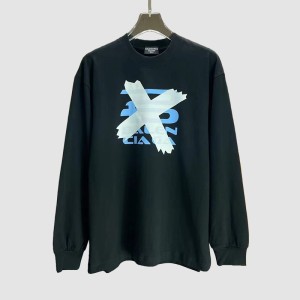 레플리카 [S~XL]발렌시아가 프린팅 롱슬리브 티셔츠 2color